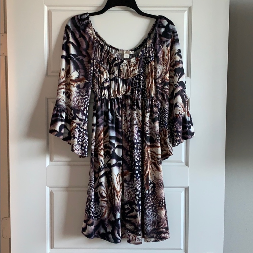 Boston Proper Printed Silky Dress